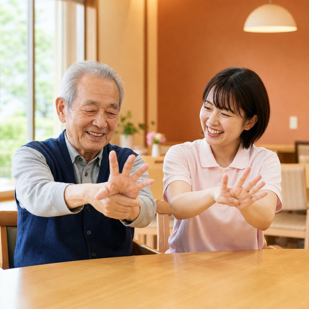 スタッフとご利用者様が寄り添う介護の様子（コンセプトイメージ）